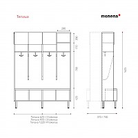 Tenava, School and kindergarten racks - Monena