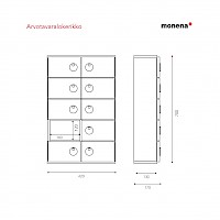 Locker for valuables, Shoe racks, lockers and benches - Monena